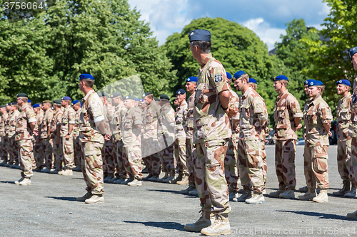 Image of Norwegian soldiers came back home from Afghanistan