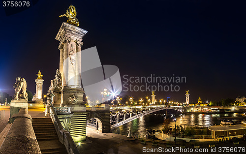 Image of Bridge of the Alexandre III in Paris