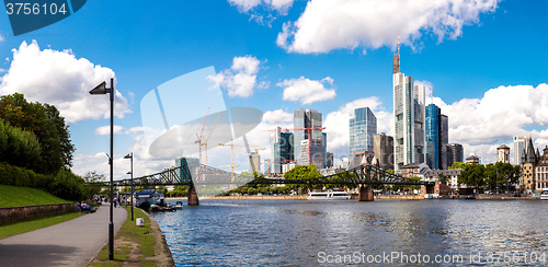 Image of Ginancial district in Frankfurt