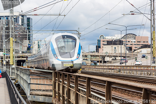 Image of Modern  train in Sweden