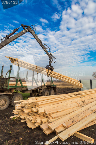 Image of Edging board in stacks