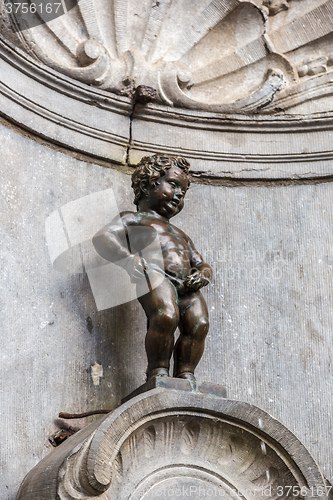 Image of Manneken Pis statue in Brussels