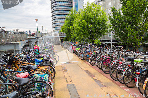 Image of Parking for bikes in Amsterdam
