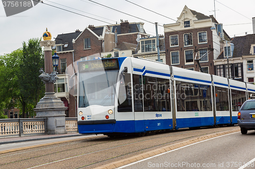 Image of Tram in Amsterdam, Netherlands