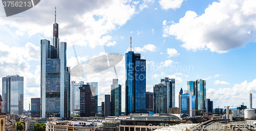 Image of Ginancial district in Frankfurt