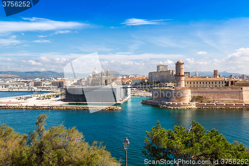 Image of Saint Jean Castle and Cathedral de la Major  in Marseille