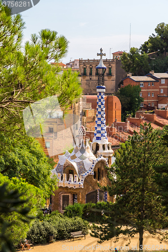 Image of Park Guell in Barcelona, Spain
