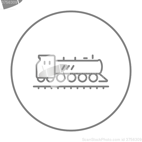 Image of Train line icon.