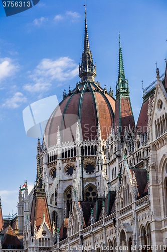 Image of The building of the Parliament in Budapest, Hungary