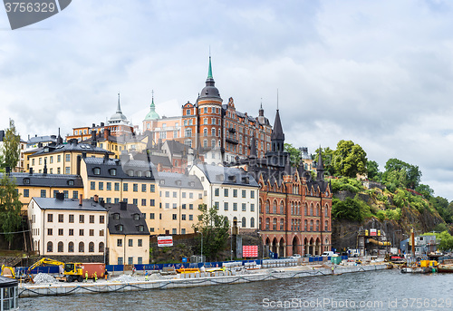 Image of Ppanorama of the Old Town  in Stockholm, Sweden