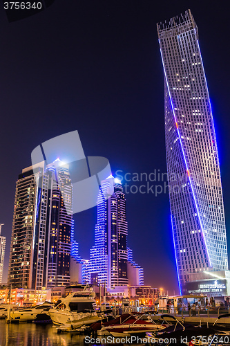 Image of Dubai Marina cityscape, UAE