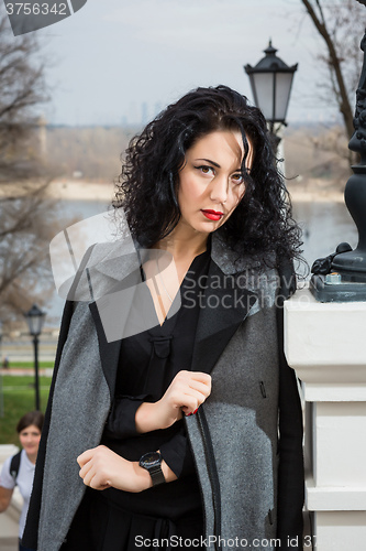 Image of Portrait Of Young Smiling Beautiful Woman