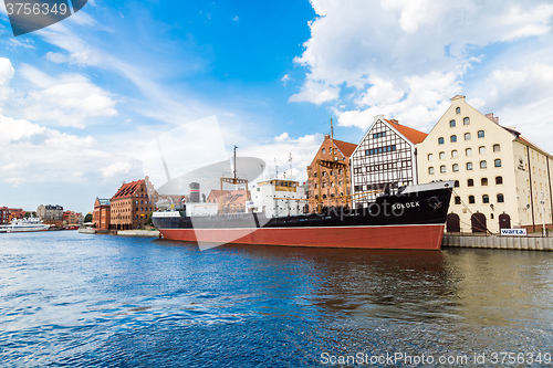 Image of SS SOLDEK on Motlawa river in Gdansk