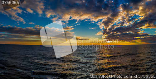 Image of Dubai sea and beach, beautiful sunset at the beach