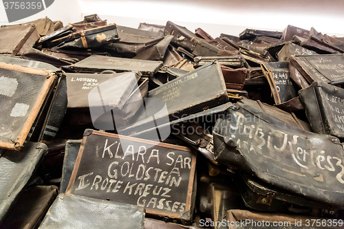 Image of Bags of victims in Auschwitz