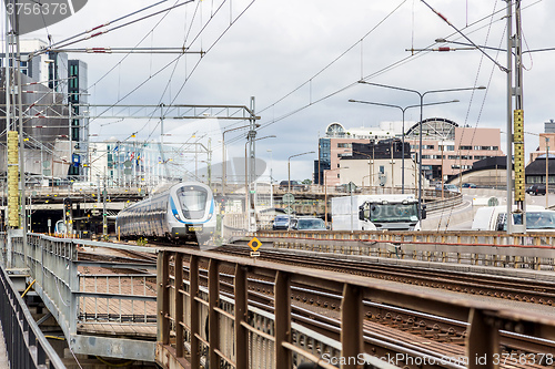 Image of Modern  train in Sweden