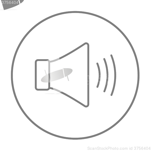 Image of Speaker volume line icon.