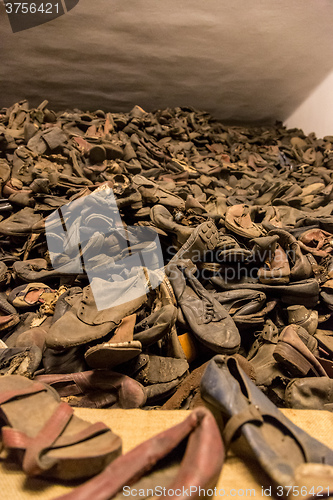 Image of Boots of victims in Auschwitz