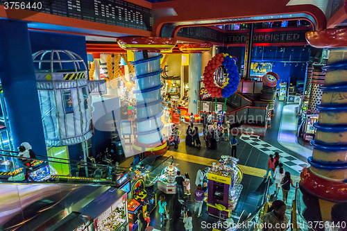 Image of Interior View of Dubai Mall - world\'s largest shopping mall