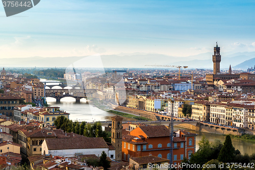 Image of Panoramic sunset Florence