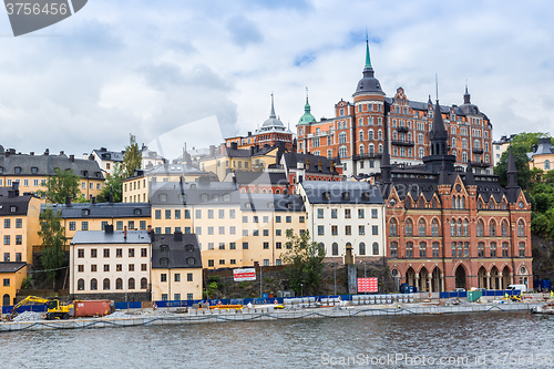 Image of Ppanorama of the Old Town  in Stockholm, Sweden