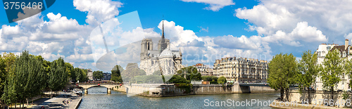 Image of Seine and Notre Dame de Paris