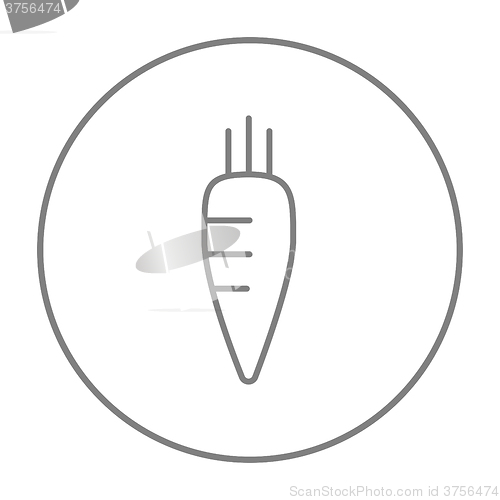 Image of Carrot line icon.