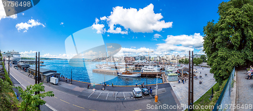 Image of Oslo skyline and harbor. Norway