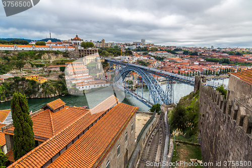 Image of Dom Luis I bridge in Porto