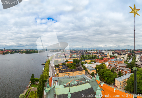 Image of Ppanorama of the Old Town  in Stockholm, Sweden