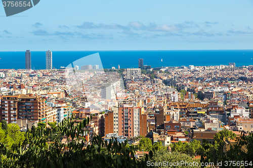 Image of Panoramic view of Barcelona