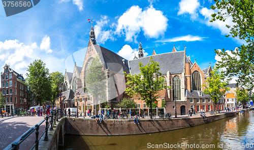 Image of Oude Kerk (Old Church) in Amsterdam