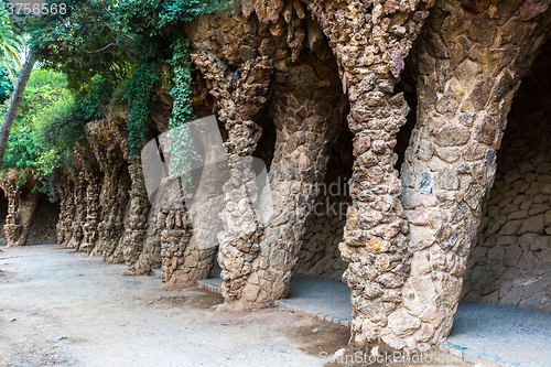 Image of Park Guell in Barcelona, Spain