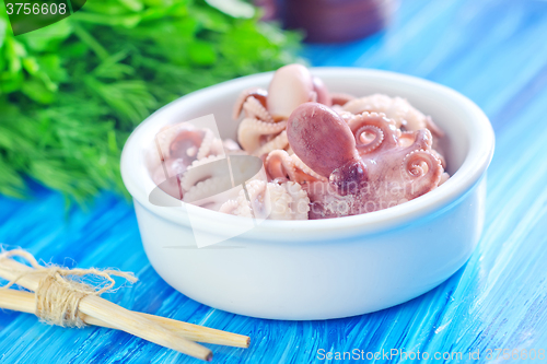 Image of boiled octopus