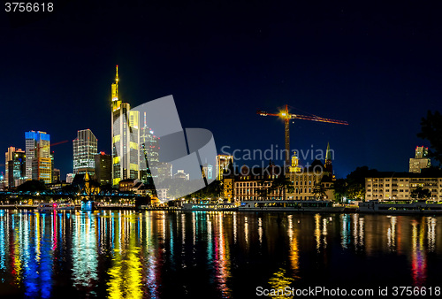 Image of Frankfurt am Main during sunset