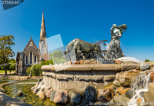 Image of The Gefion fountain in Copenhagen