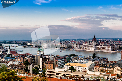 Image of The building of the Parliament in Budapest, Hungary