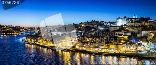 Image of Porto in Portugal at night