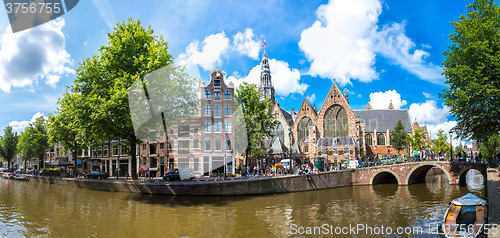 Image of Oude Kerk (Old Church) in Amsterdam