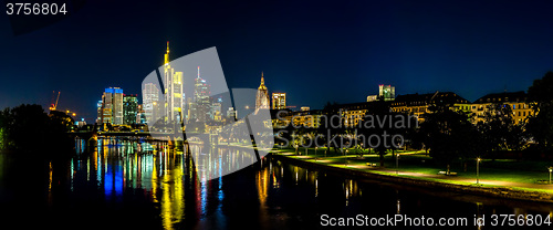 Image of Frankfurt am Main during sunset