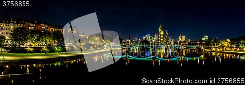 Image of Frankfurt am Main during sunset