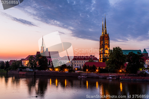 Image of Wroclaw at night