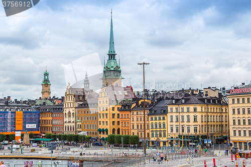 Image of Ppanorama of the Old Town  in Stockholm, Sweden