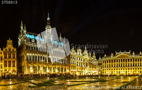 Image of Panorama of the Grand Place in Brussels