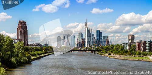 Image of Ginancial district in Frankfurt