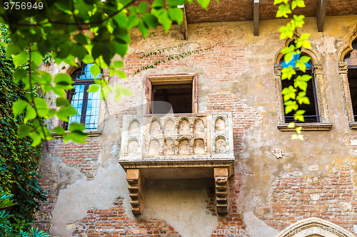 Image of Romeo and Juliet  balcony  in Verona