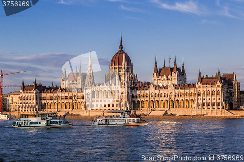 Image of The building of the Parliament in Budapest, Hungary