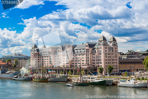 Image of Oslo skyline and harbor. Norway