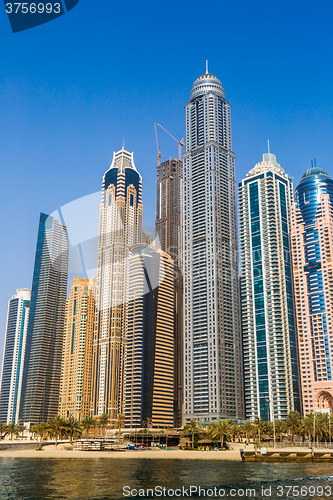 Image of Dubai Marina cityscape, UAE