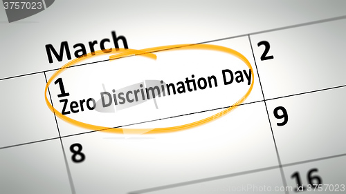 Image of Zero Discrimination Day first of March